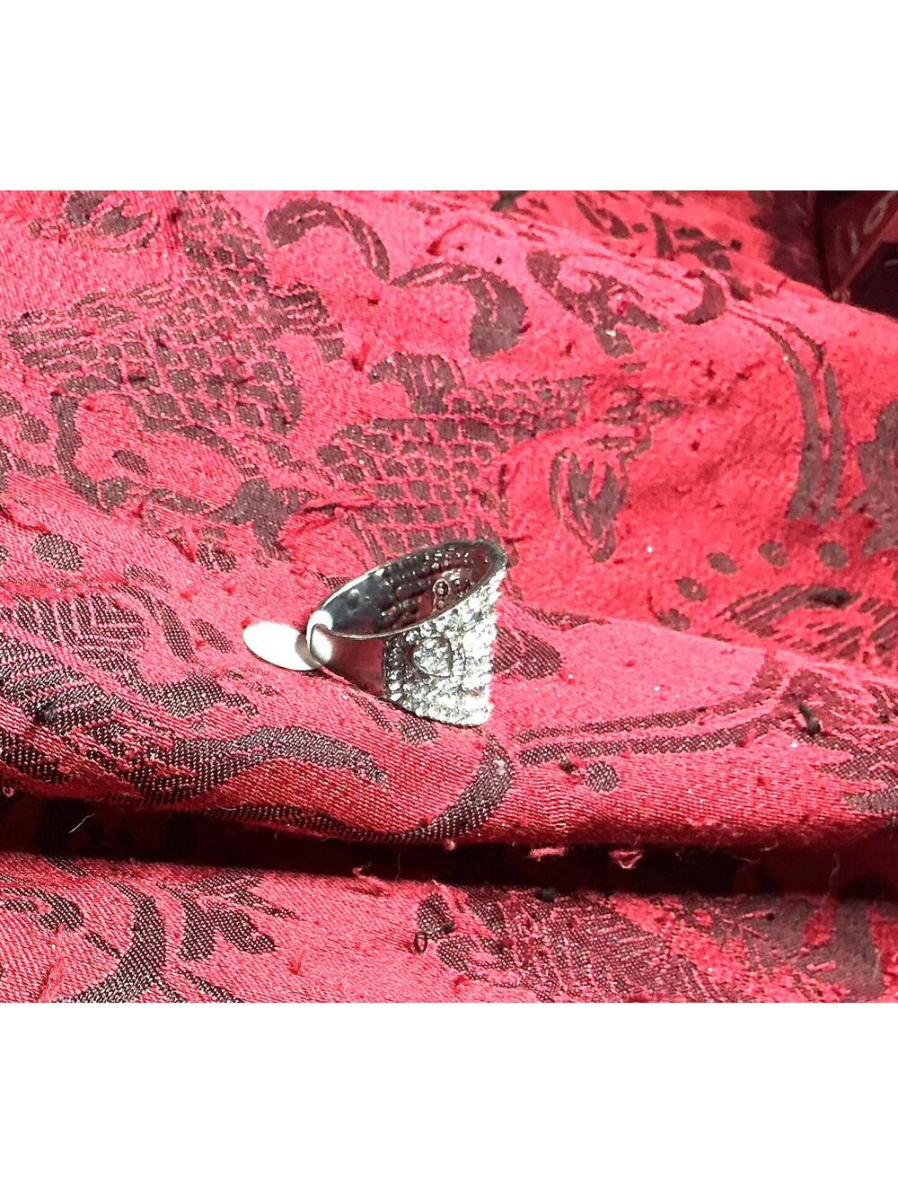 Umbrella Rhinestone Ring - Picture 2 of 2